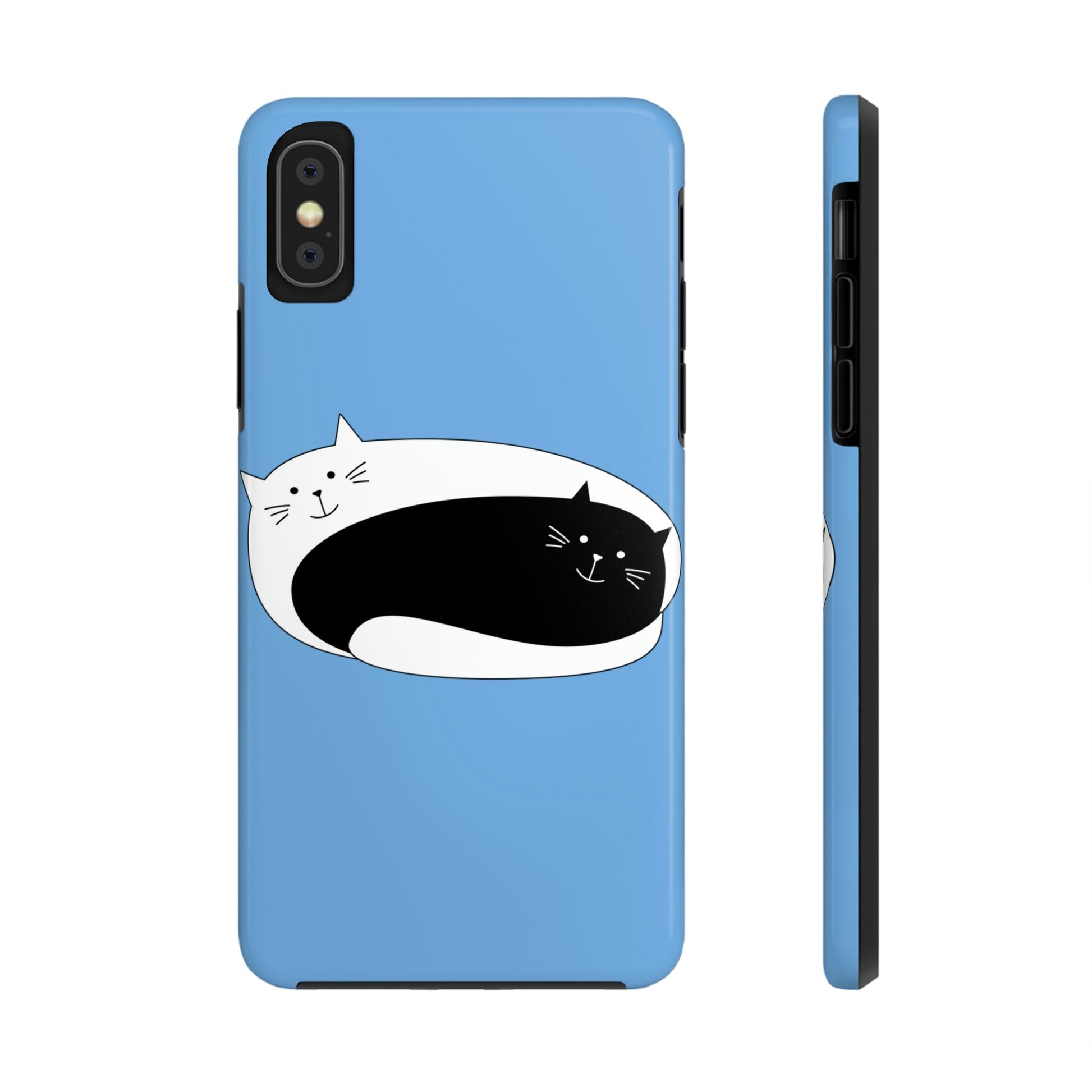 Dzen Cat Lovers Asian Style Cats Monochrome Tough Phone Cases Case-Mate Ichaku [Perfect Gifts Selection]