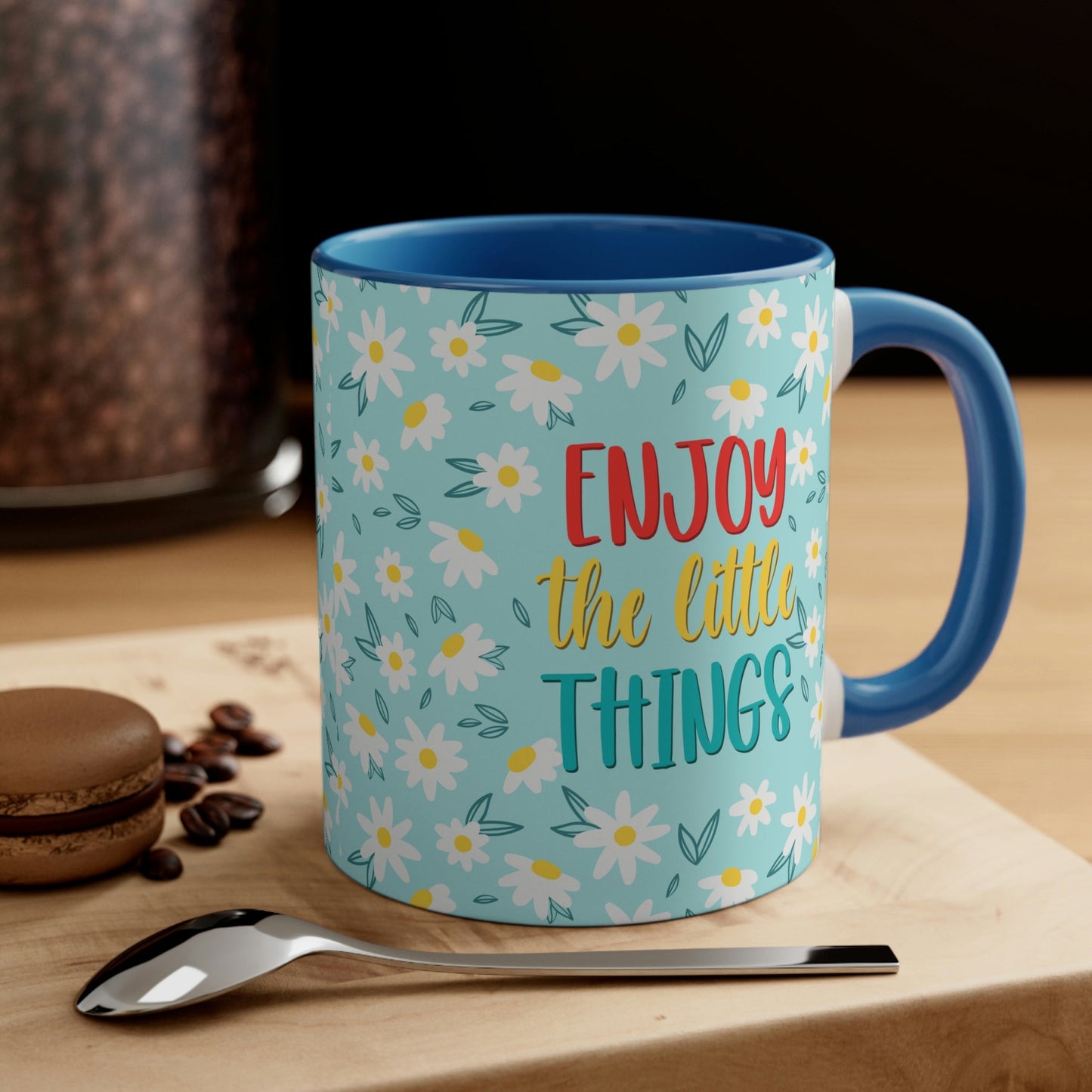 Enjoy The Little Things Art Classic Accent Coffee Mug 11oz Ichaku [Perfect Gifts Selection]