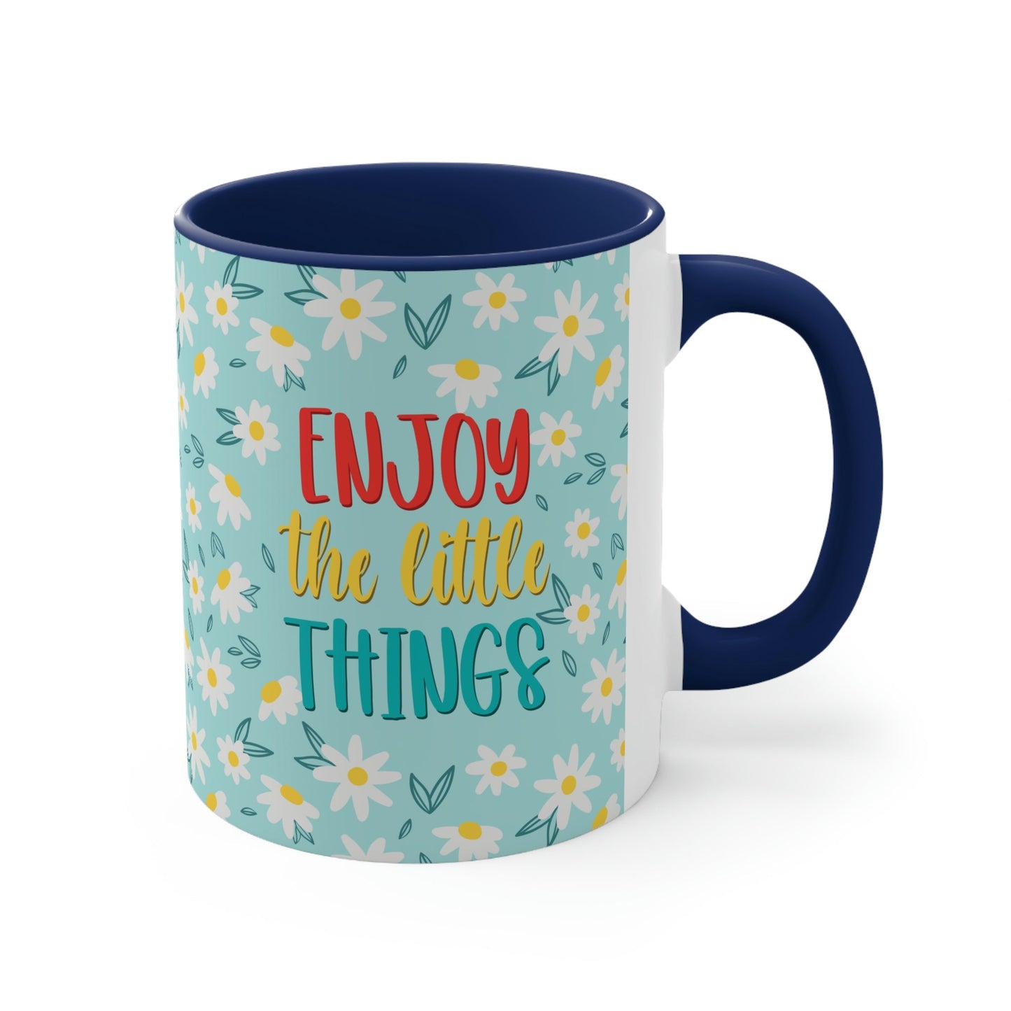 Enjoy The Little Things Art Classic Accent Coffee Mug 11oz Ichaku [Perfect Gifts Selection]