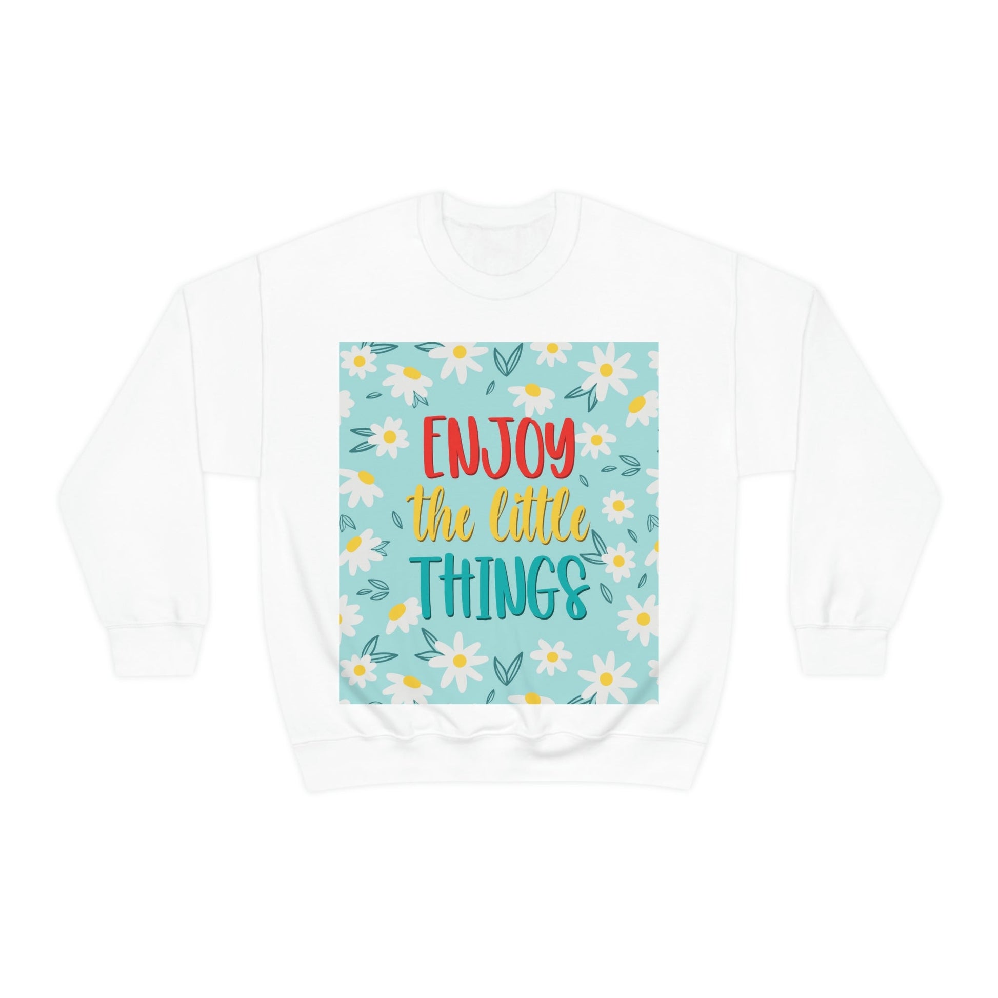 Enjoy The Little Things Art Unisex Heavy Blend™ Crewneck Sweatshirt Ichaku [Perfect Gifts Selection]