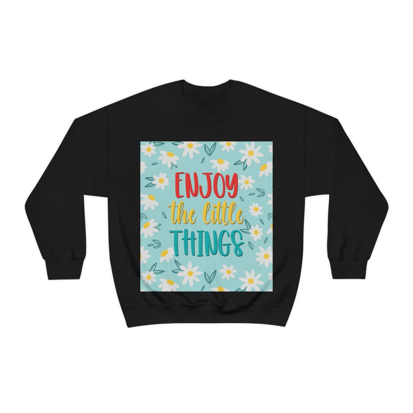 Enjoy The Little Things Art Unisex Heavy Blend™ Crewneck Sweatshirt Ichaku [Perfect Gifts Selection]