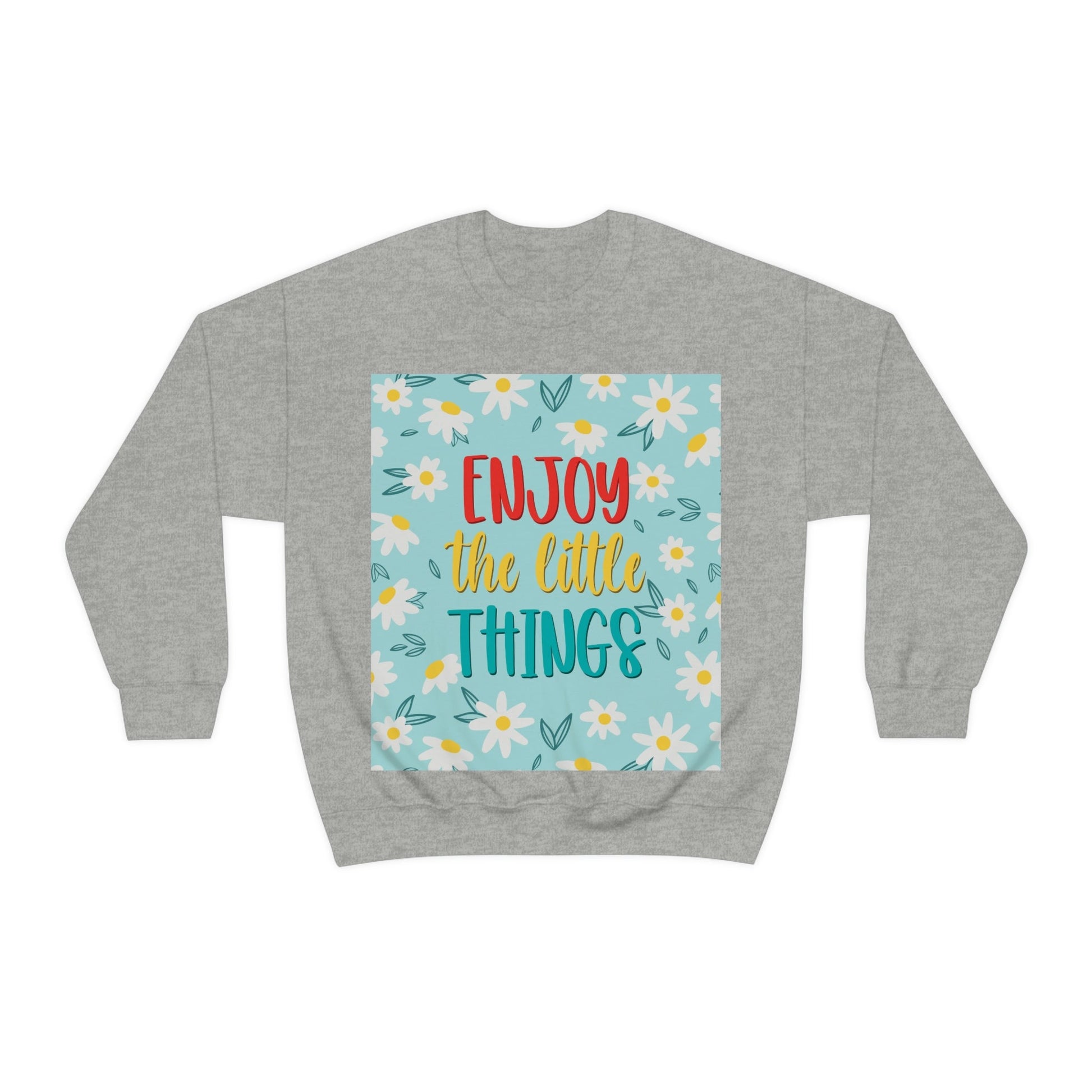 Enjoy The Little Things Art Unisex Heavy Blend™ Crewneck Sweatshirt Ichaku [Perfect Gifts Selection]