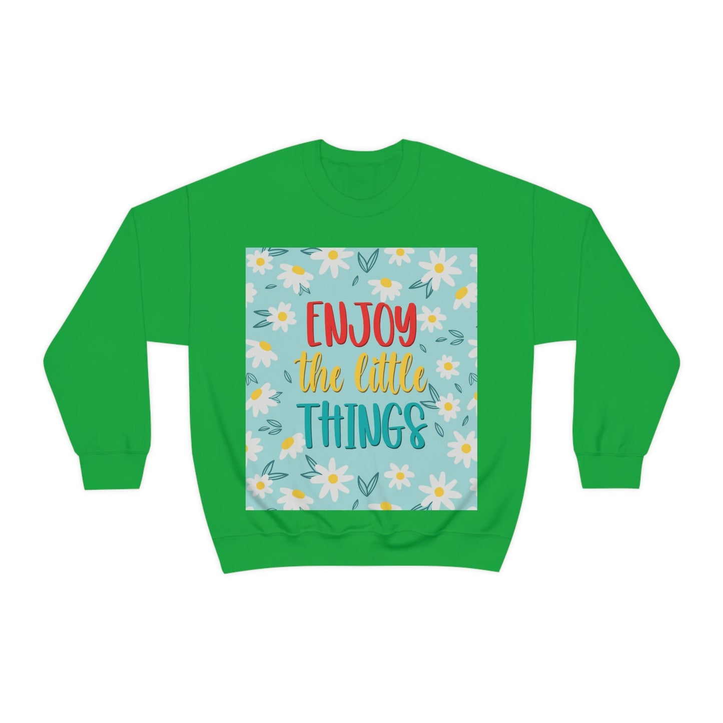 Enjoy The Little Things Art Unisex Heavy Blend™ Crewneck Sweatshirt Ichaku [Perfect Gifts Selection]