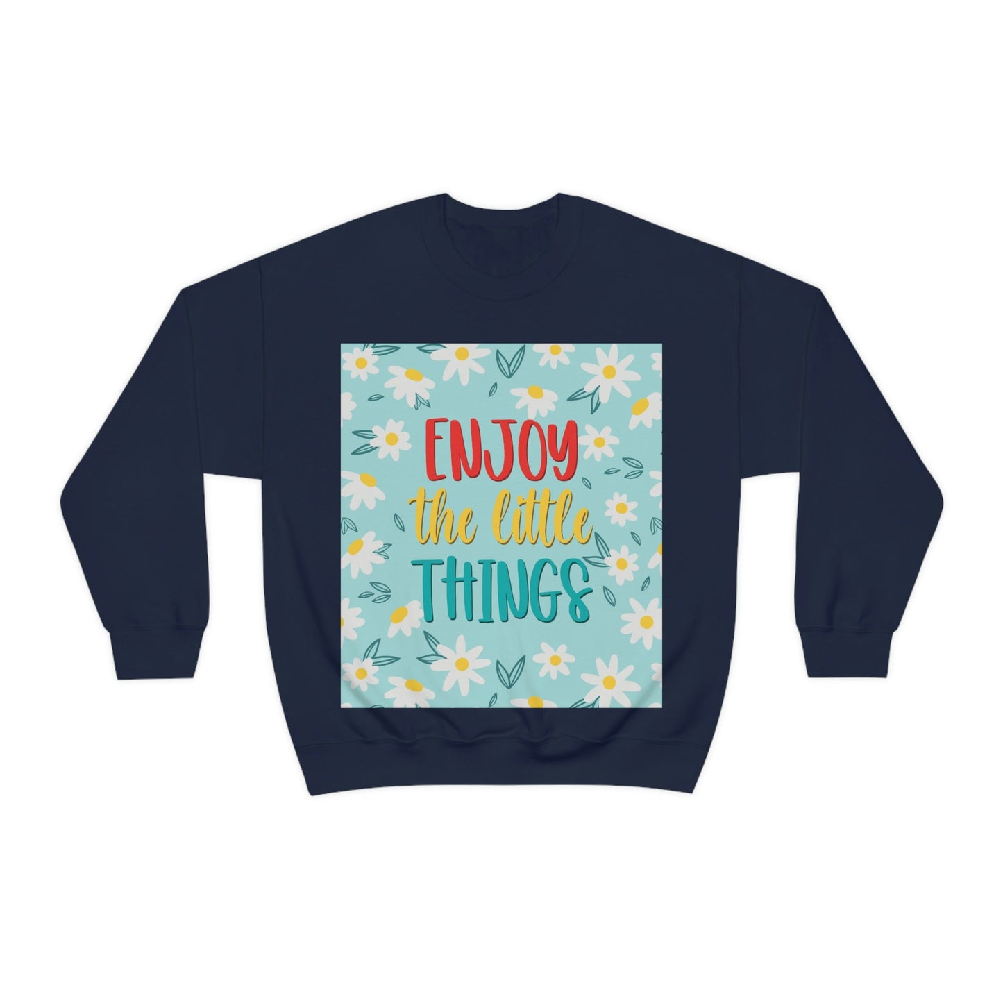 Enjoy The Little Things Art Unisex Heavy Blend™ Crewneck Sweatshirt Ichaku [Perfect Gifts Selection]