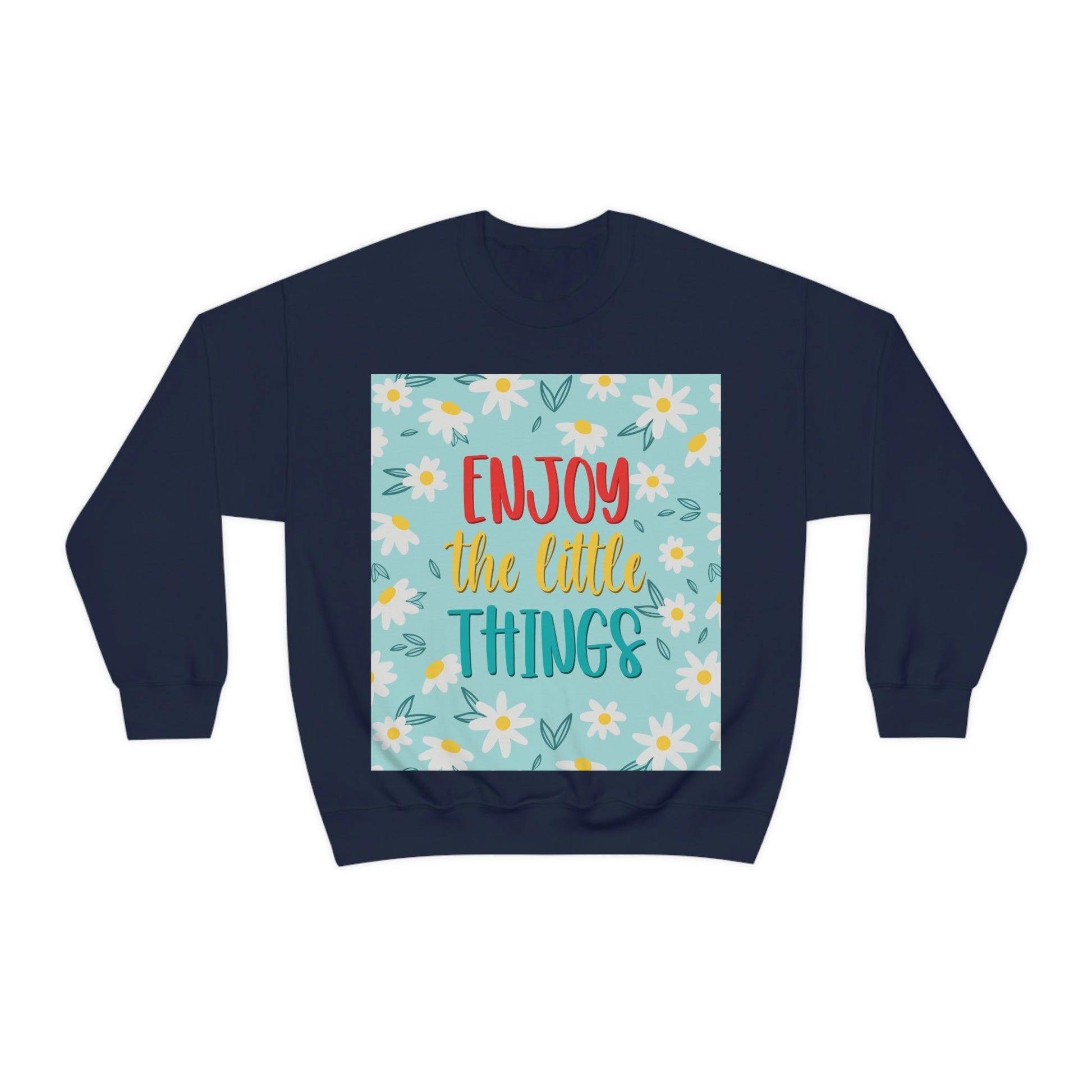 Enjoy The Little Things Art Unisex Heavy Blend™ Crewneck Sweatshirt Ichaku [Perfect Gifts Selection]