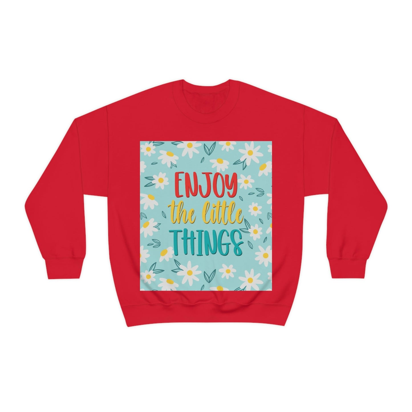 Enjoy The Little Things Art Unisex Heavy Blend™ Crewneck Sweatshirt Ichaku [Perfect Gifts Selection]