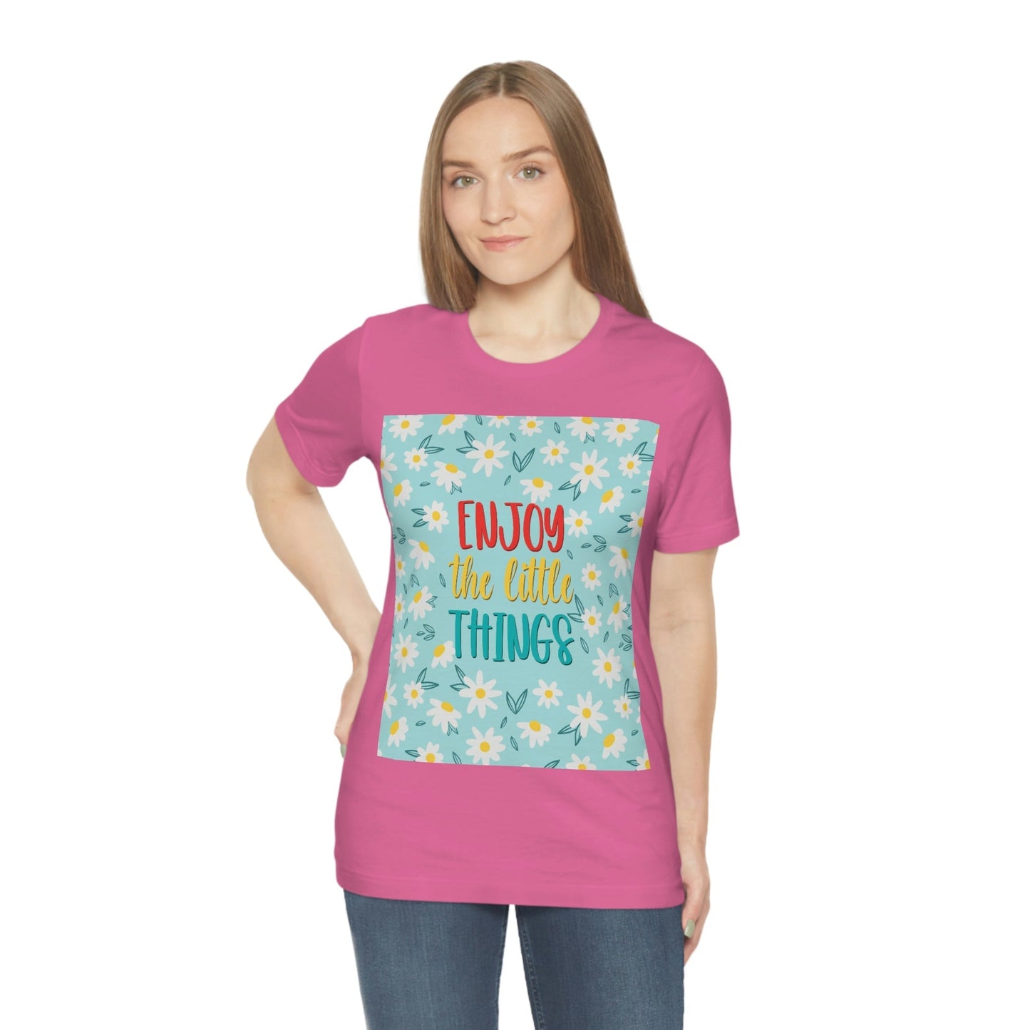 Enjoy The Little Things Art Unisex Jersey Short Sleeve T-Shirt Ichaku [Perfect Gifts Selection]