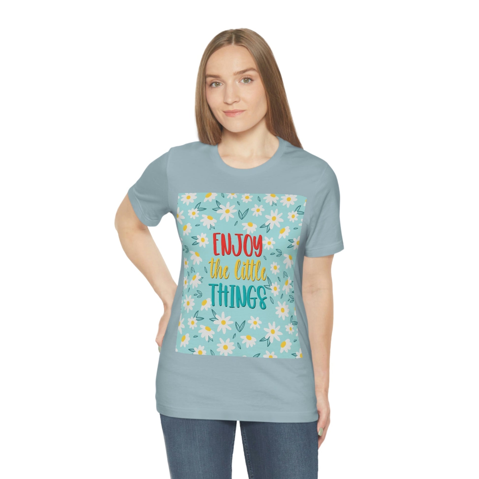 Enjoy The Little Things Art Unisex Jersey Short Sleeve T-Shirt Ichaku [Perfect Gifts Selection]