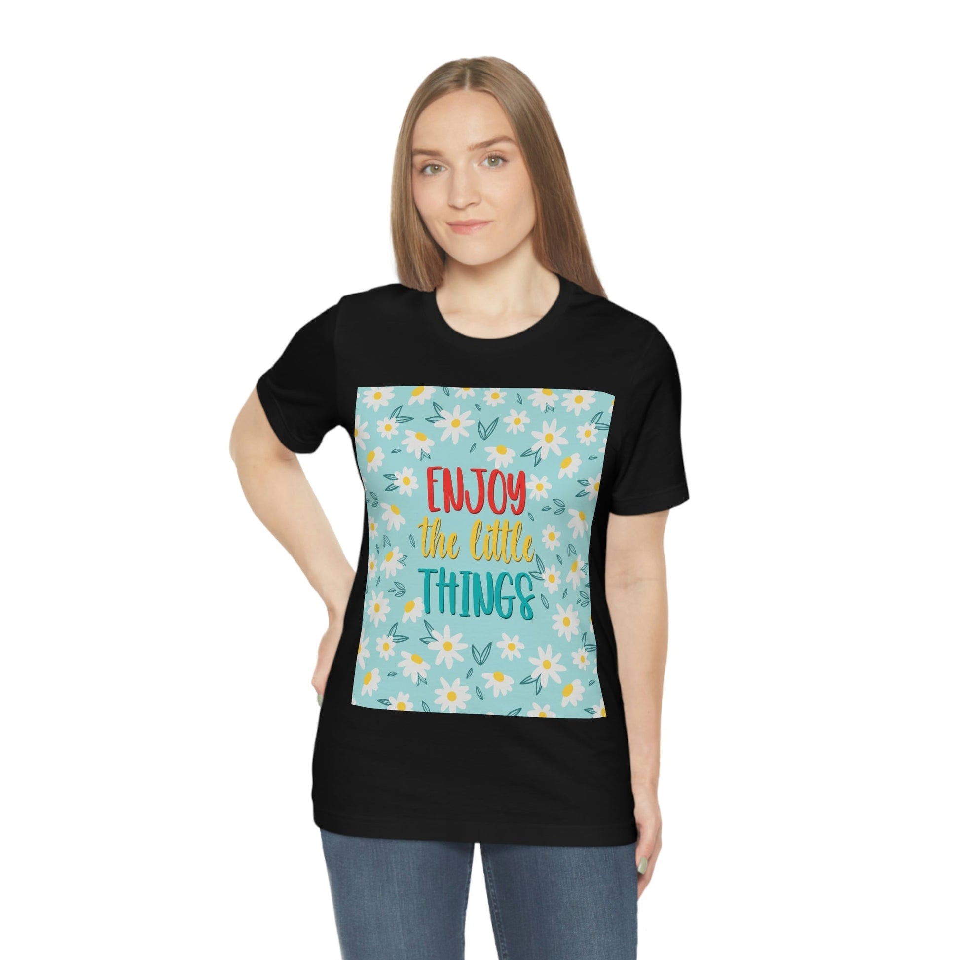 Enjoy The Little Things Art Unisex Jersey Short Sleeve T-Shirt Ichaku [Perfect Gifts Selection]