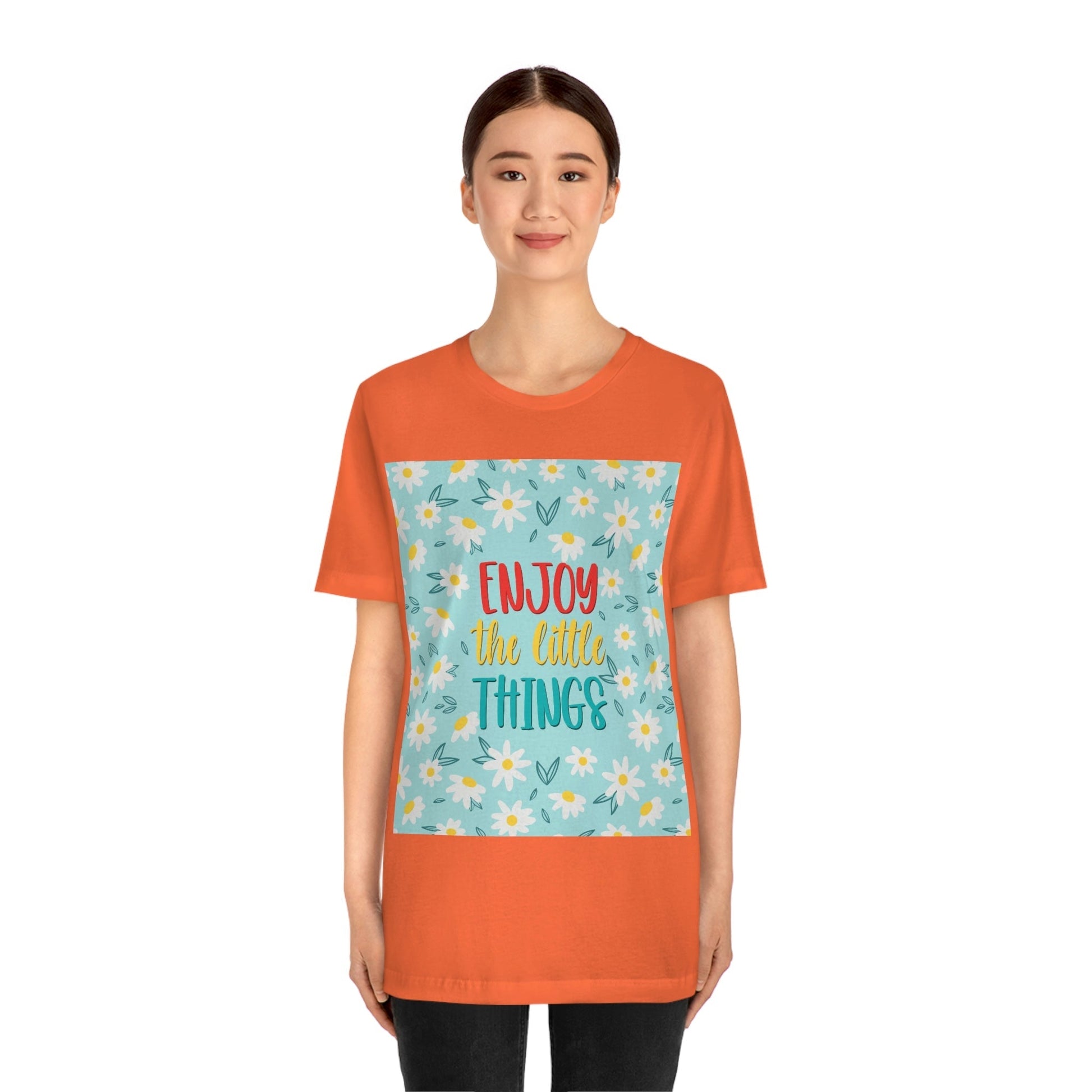 Enjoy The Little Things Art Unisex Jersey Short Sleeve T-Shirt Ichaku [Perfect Gifts Selection]