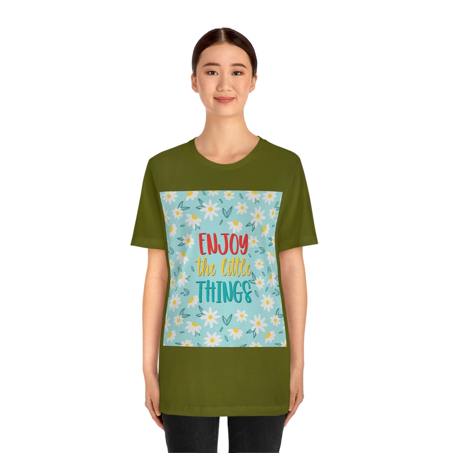 Enjoy The Little Things Art Unisex Jersey Short Sleeve T-Shirt Ichaku [Perfect Gifts Selection]