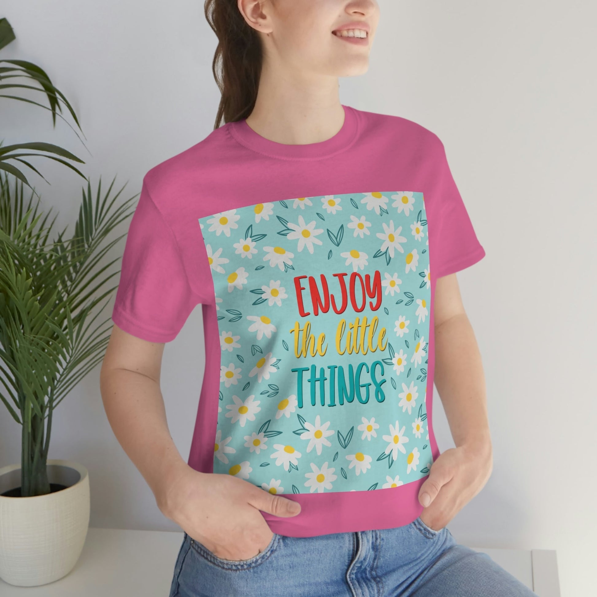 Enjoy The Little Things Art Unisex Jersey Short Sleeve T-Shirt Ichaku [Perfect Gifts Selection]