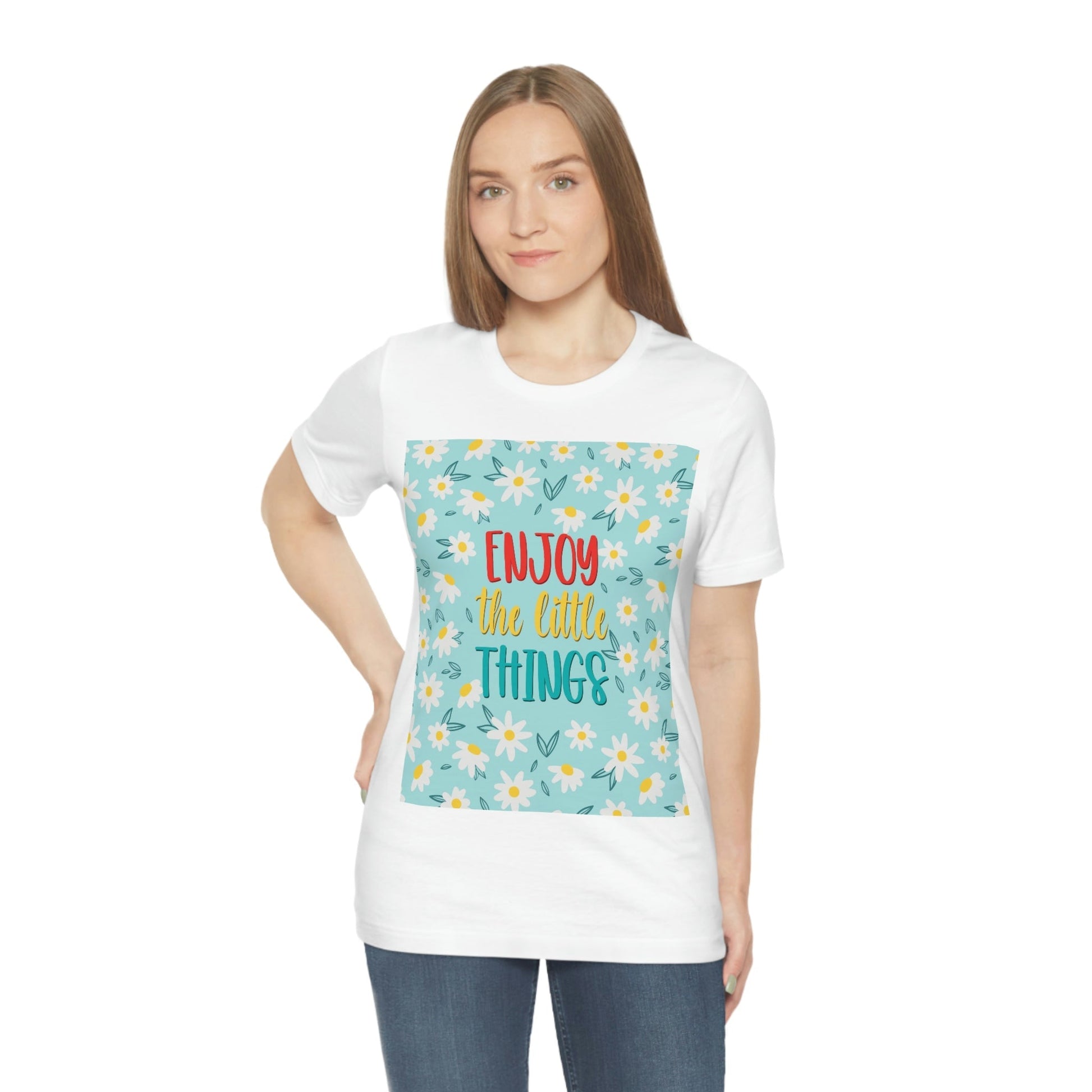 Enjoy The Little Things Art Unisex Jersey Short Sleeve T-Shirt Ichaku [Perfect Gifts Selection]