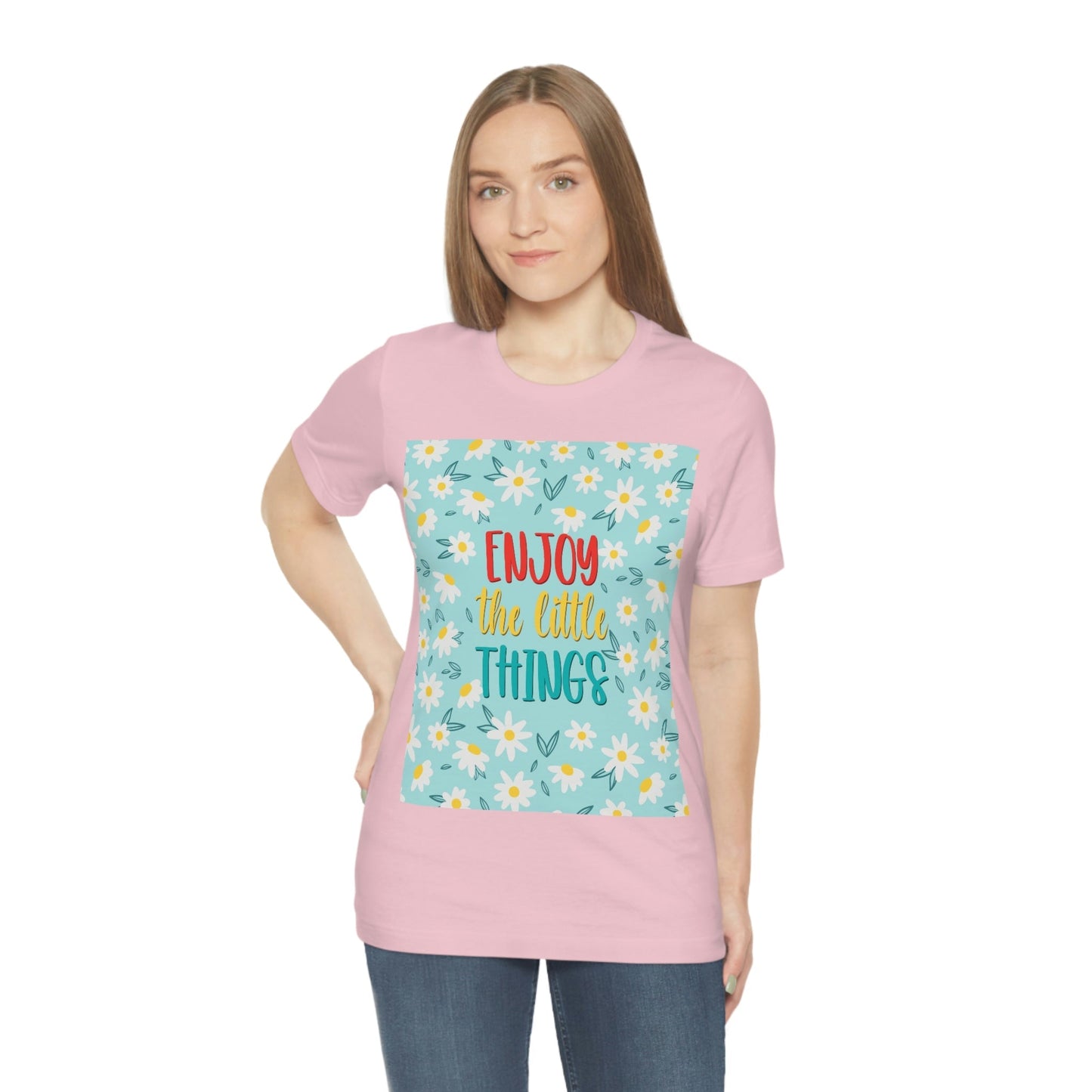 Enjoy The Little Things Art Unisex Jersey Short Sleeve T-Shirt Ichaku [Perfect Gifts Selection]