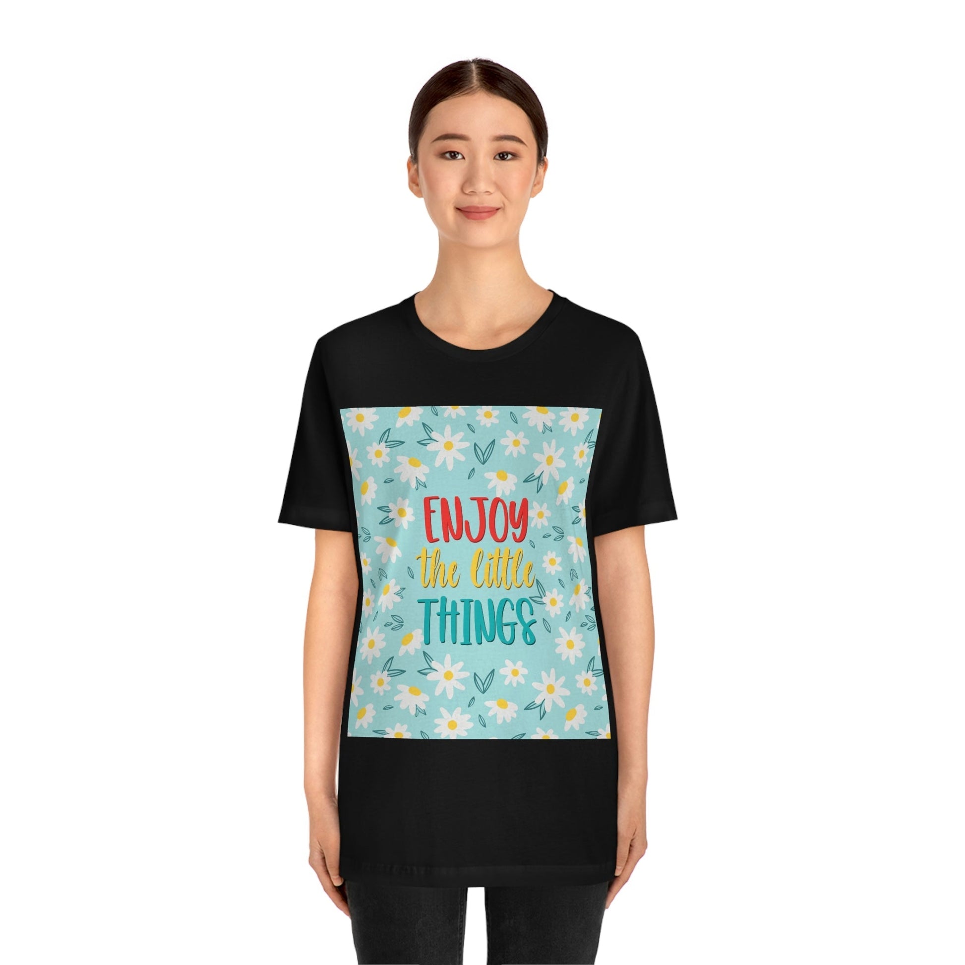 Enjoy The Little Things Art Unisex Jersey Short Sleeve T-Shirt Ichaku [Perfect Gifts Selection]