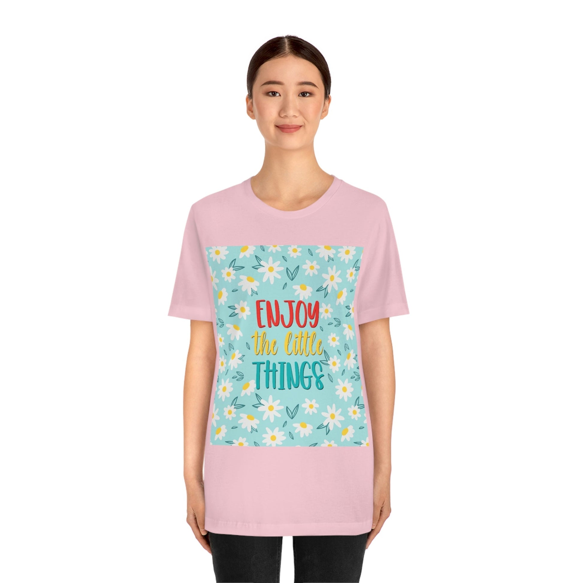 Enjoy The Little Things Art Unisex Jersey Short Sleeve T-Shirt Ichaku [Perfect Gifts Selection]