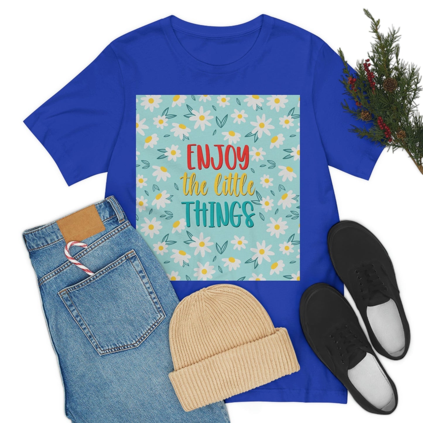 Enjoy The Little Things Art Unisex Jersey Short Sleeve T-Shirt Ichaku [Perfect Gifts Selection]