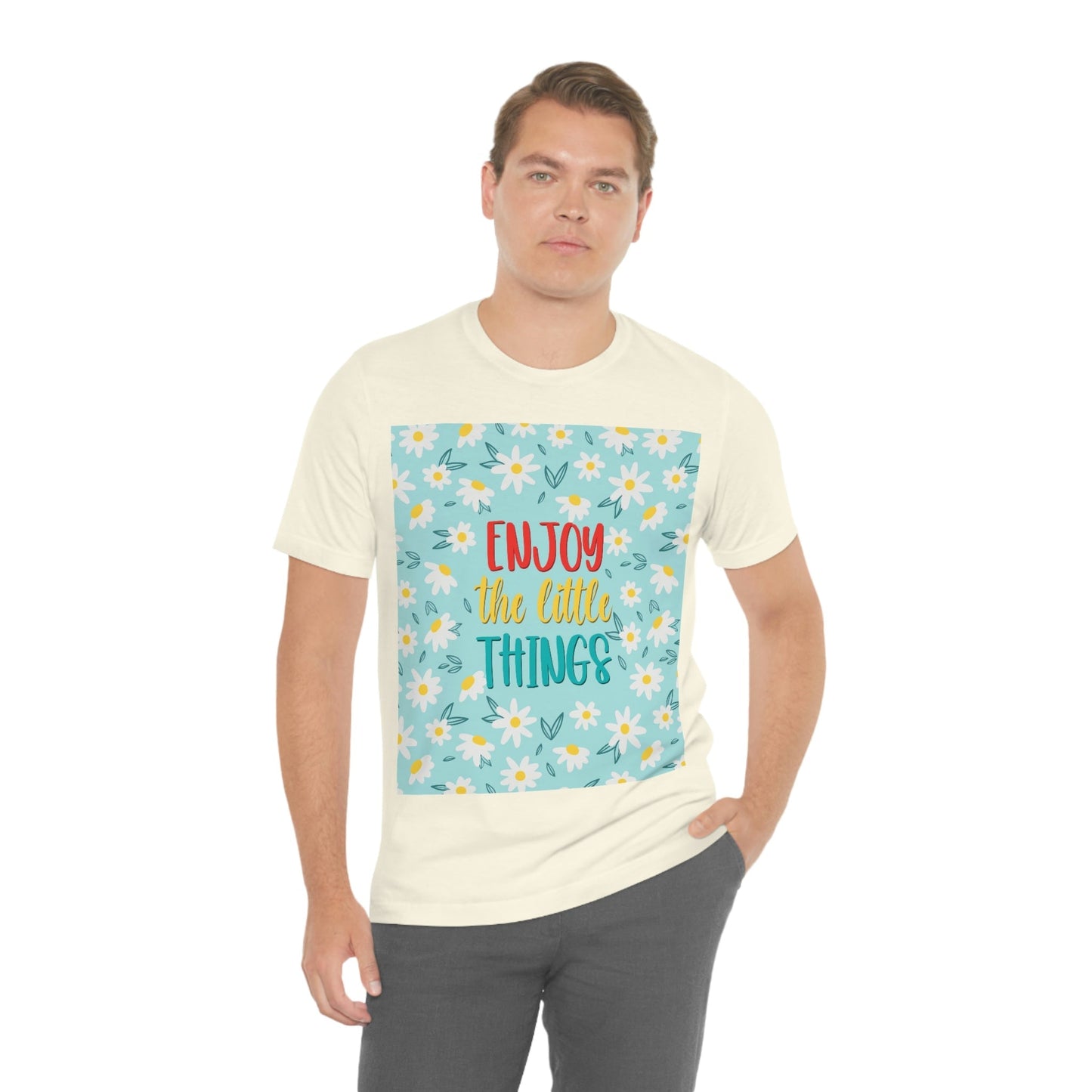 Enjoy The Little Things Art Unisex Jersey Short Sleeve T-Shirt Ichaku [Perfect Gifts Selection]