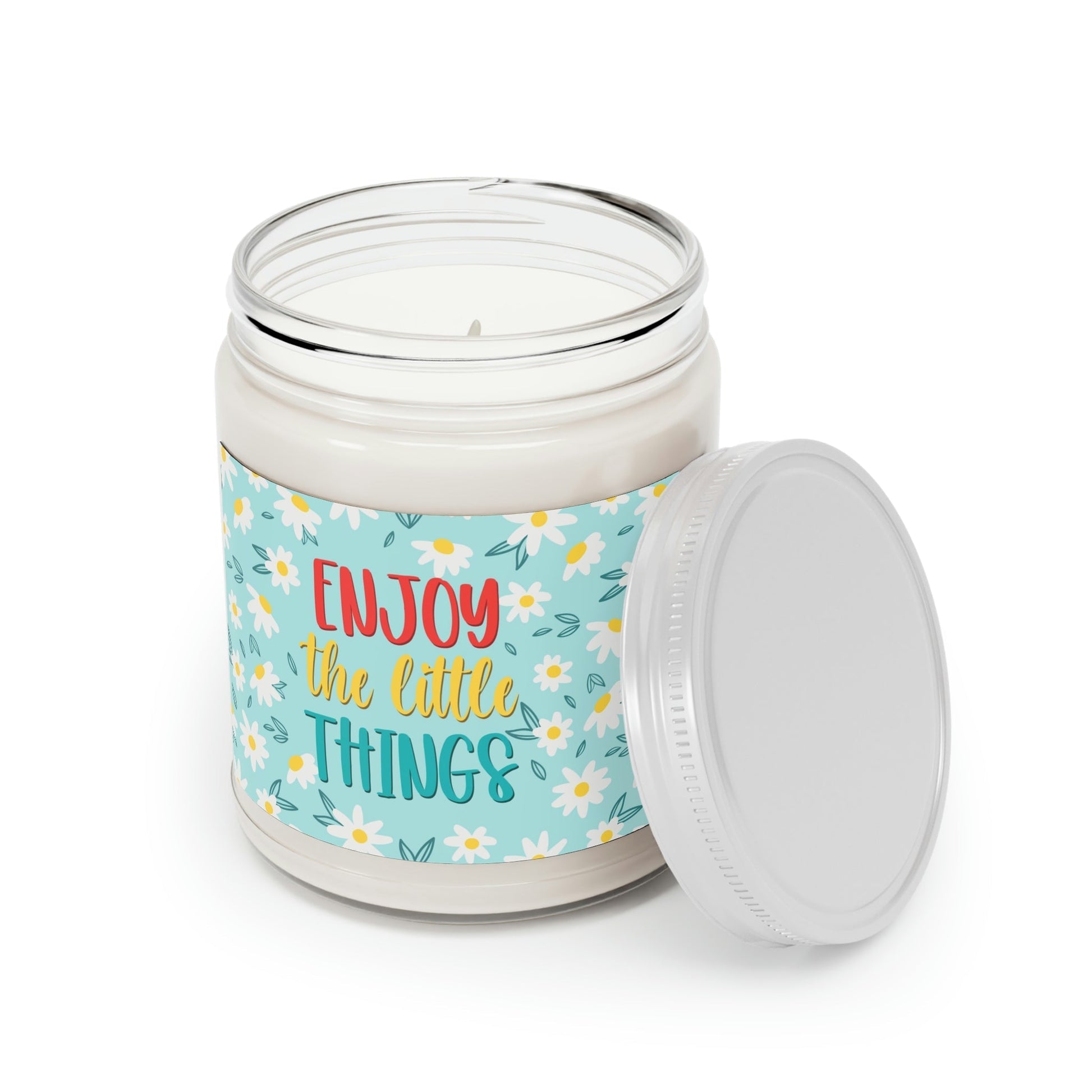 Enjoy The Little Things Scented Candle, Up to 60h, Soy Wax, 9oz Ichaku [Perfect Gifts Selection]