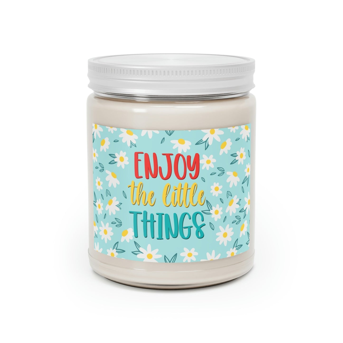 Enjoy The Little Things Scented Candle, Up to 60h, Soy Wax, 9oz Ichaku [Perfect Gifts Selection]