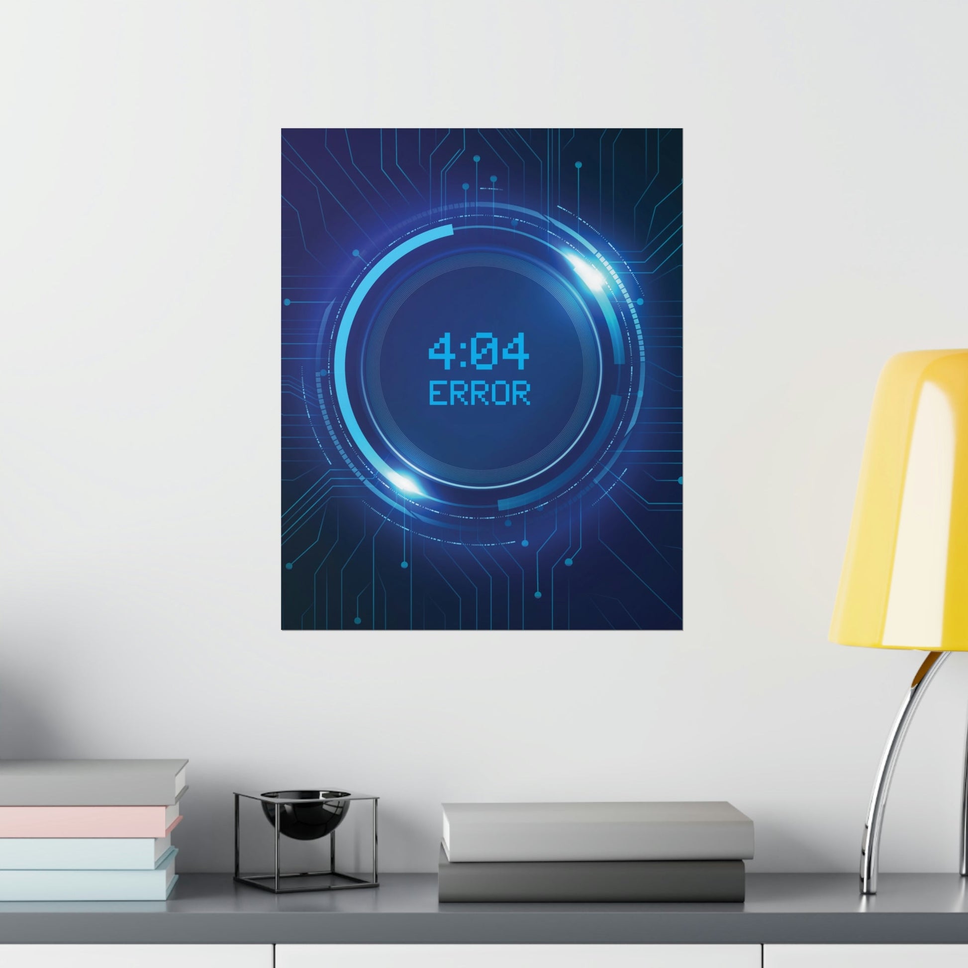 Error 404 Sci Fi The Time Movie TV Series Aliens IT Art Premium Matte Vertical Posters Ichaku [Perfect Gifts Selection]