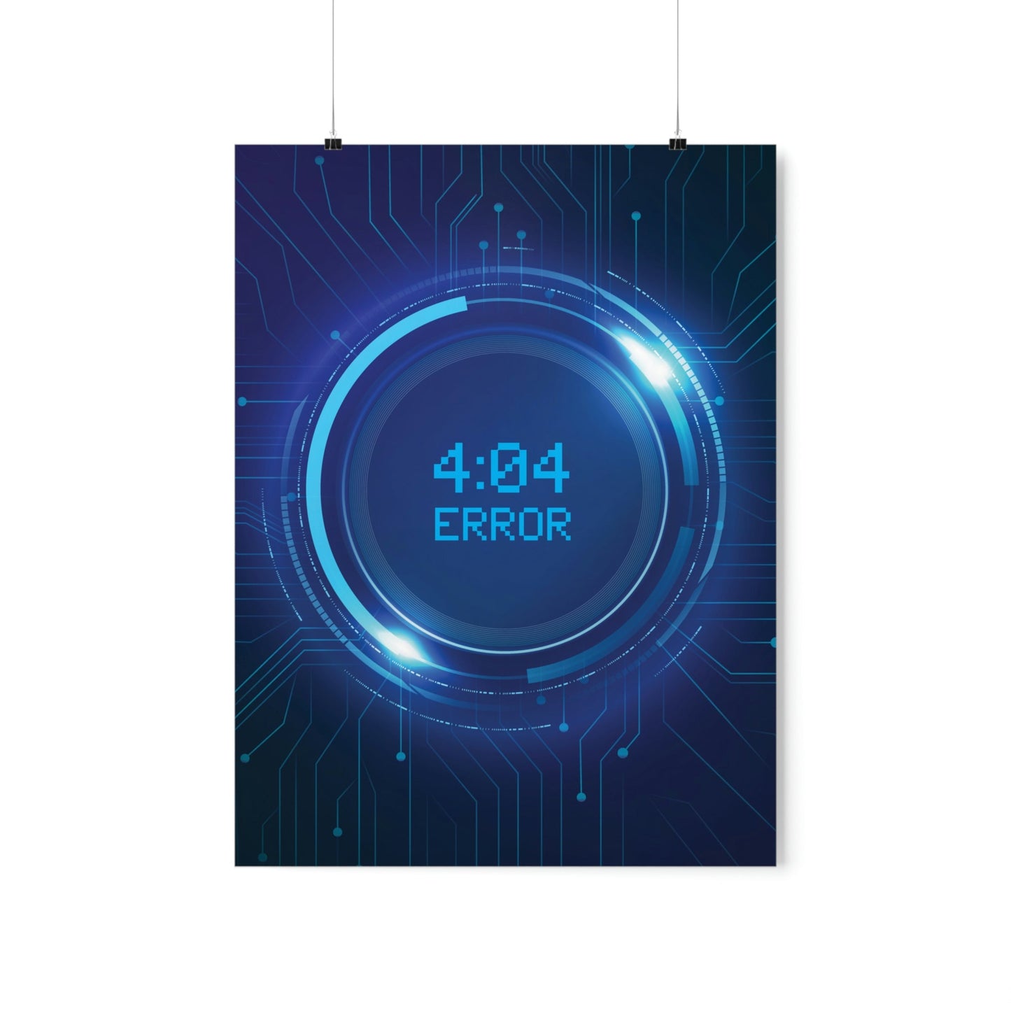 Error 404 Sci Fi The Time Movie TV Series Aliens IT Art Premium Matte Vertical Posters Ichaku [Perfect Gifts Selection]