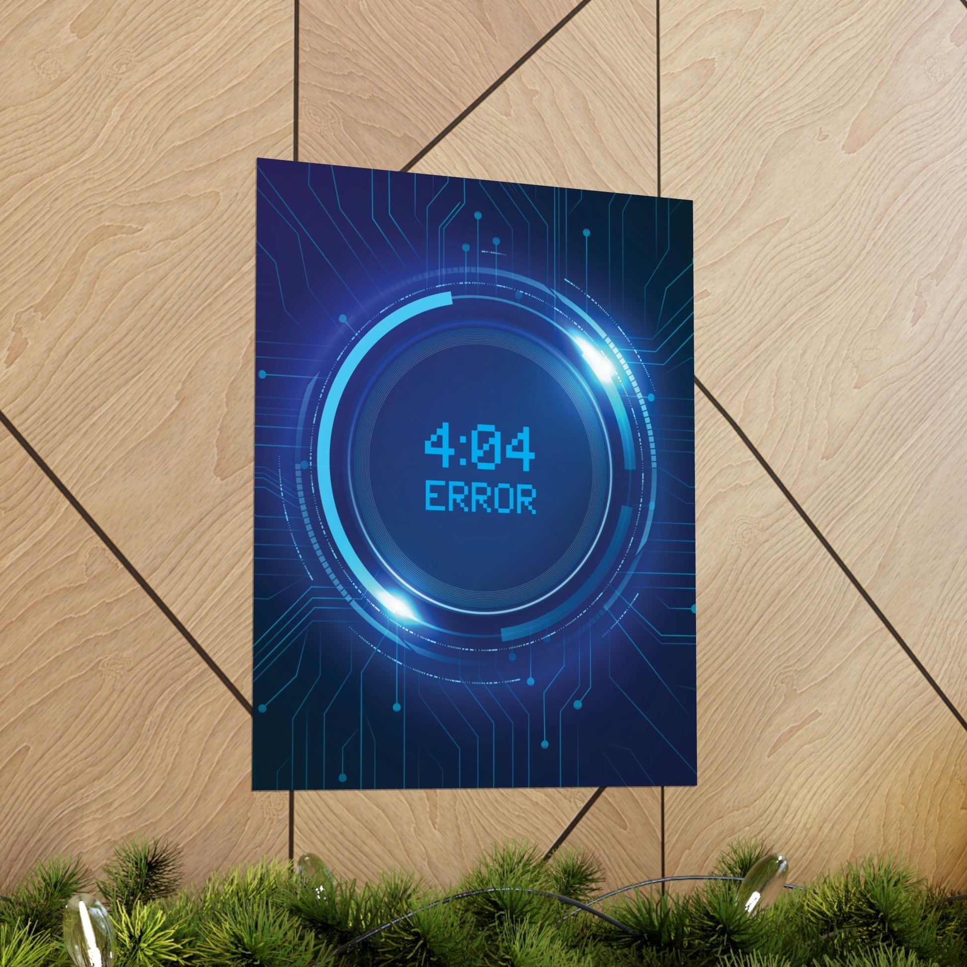 Error 404 Sci Fi The Time Movie TV Series Aliens IT Art Premium Matte Vertical Posters Ichaku [Perfect Gifts Selection]