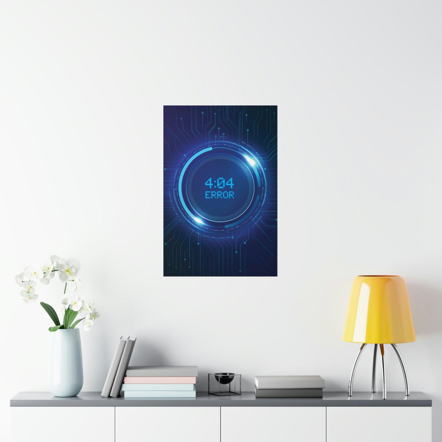 Error 404 Sci Fi The Time Movie TV Series Aliens IT Art Premium Matte Vertical Posters Ichaku [Perfect Gifts Selection]