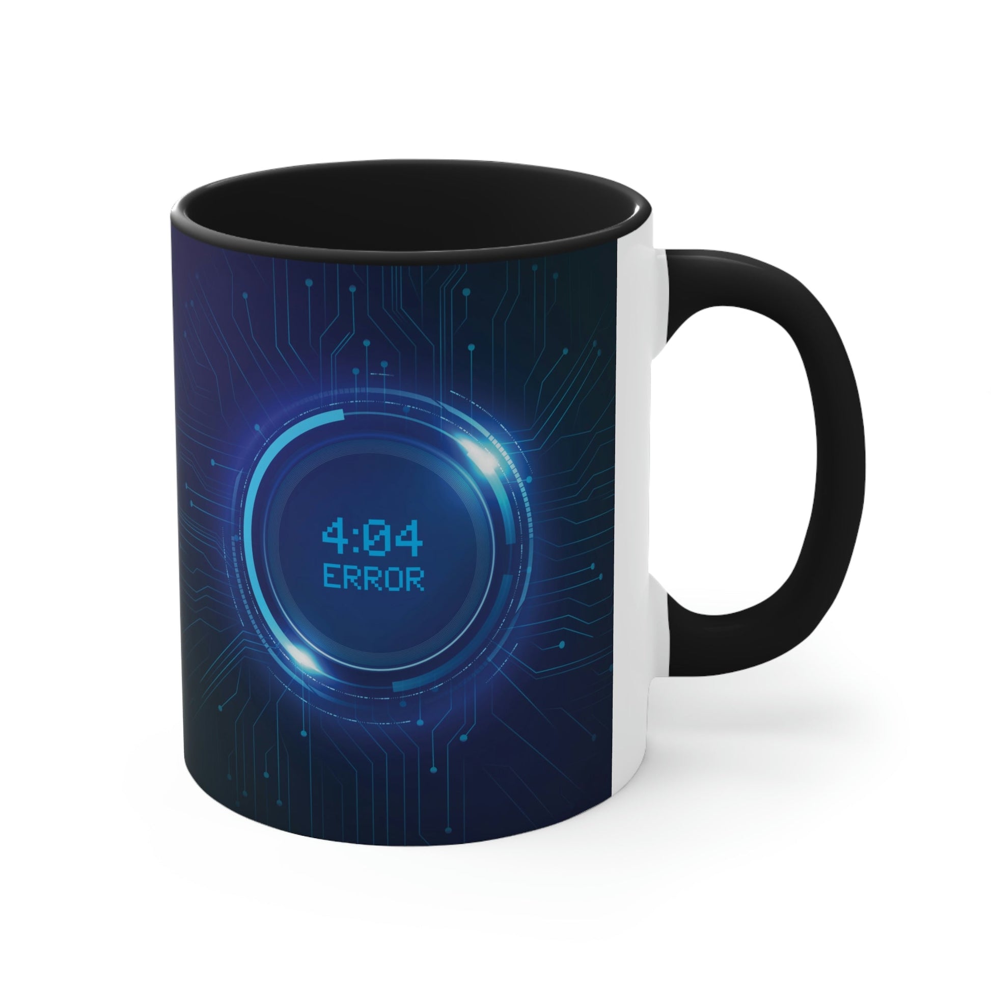 Error 404 Sci Fi The Time Movie TV Series Aliens IT Classic Accent Coffee Mug 11oz Ichaku [Perfect Gifts Selection]
