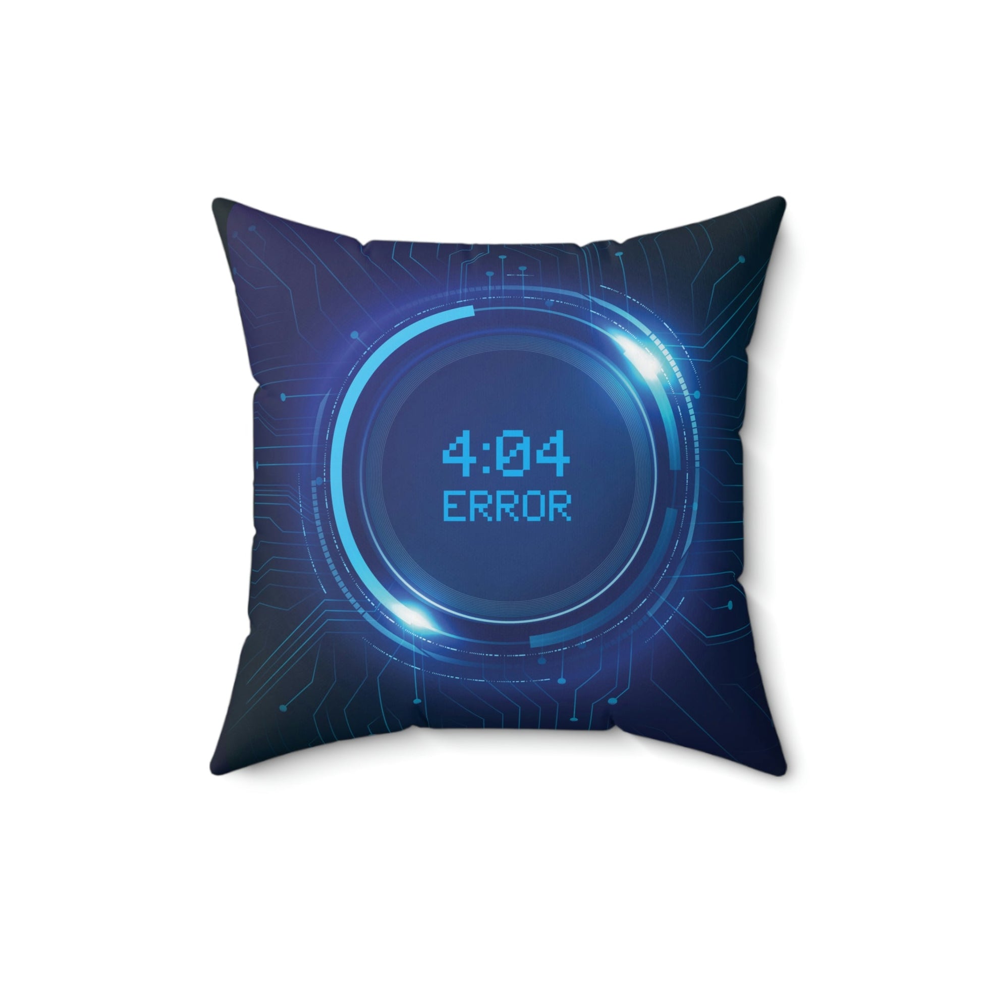 Error 404 Sci Fi The Time Movie TV Series Aliens IT Spun Polyester Square Pillow Ichaku [Perfect Gifts Selection]