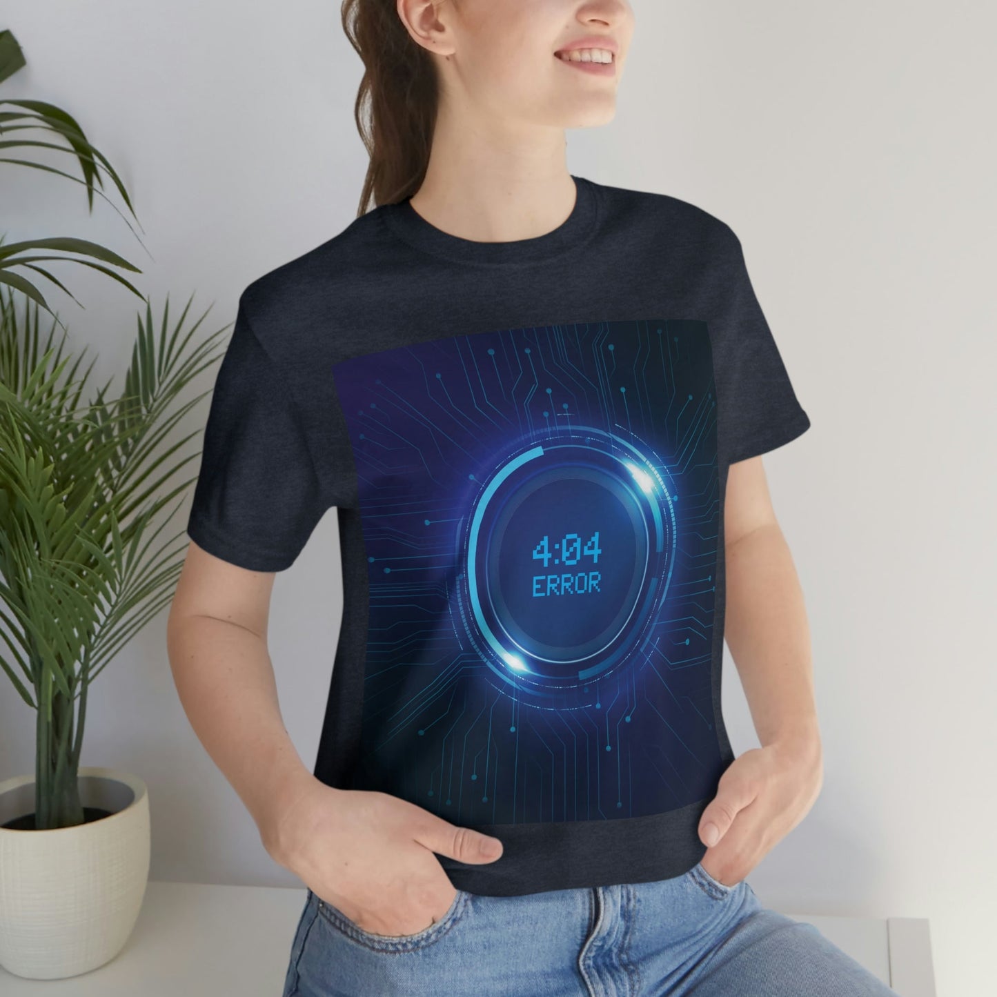 Error 404 Sci Fi The Time Movie TV Series Aliens IT Unisex Jersey Short Sleeve T-Shirt Ichaku [Perfect Gifts Selection]