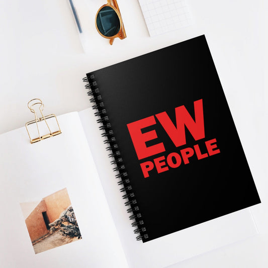 Ew People Introverts Funny Life Quotes Spiral Notebook - Ruled Line Ichaku [Perfect Gifts Selection]