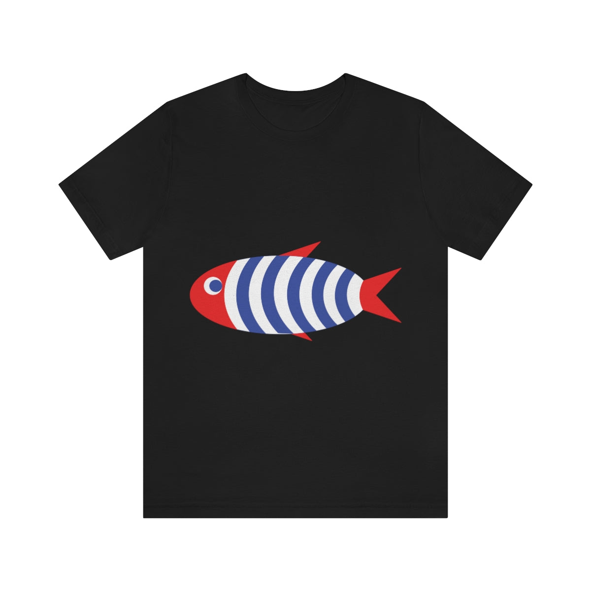 Fish Cartoon Sea Cute French Style Marine Unisex Jersey Short Sleeve T-Shirt Ichaku [Perfect Gifts Selection]