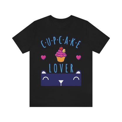 For Cupcake Lover Cats Food Unisex Jersey Short Sleeve T-Shirt Ichaku [Perfect Gifts Selection]