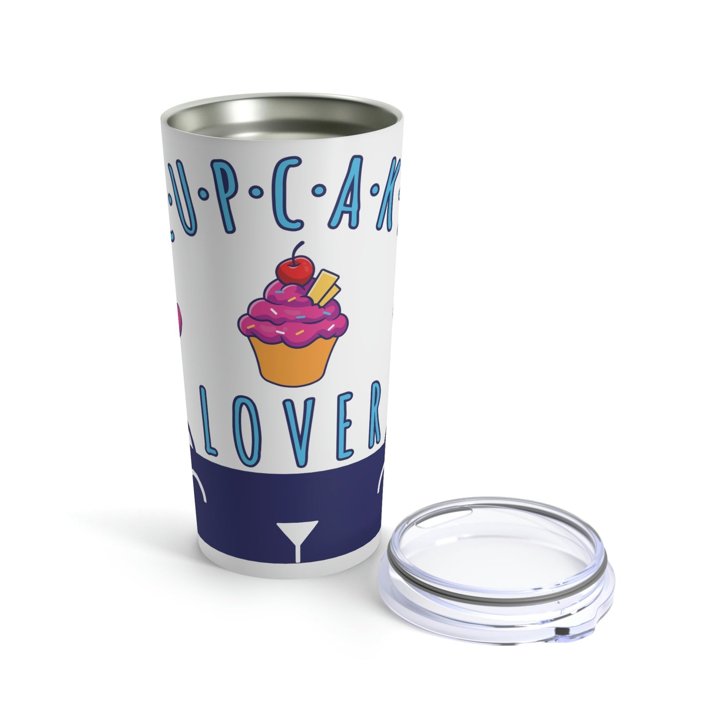 For Cupcake Lovers Cats Stainless Steel Hot or Cold Vacuum Tumbler 20oz Ichaku [Perfect Gifts Selection]