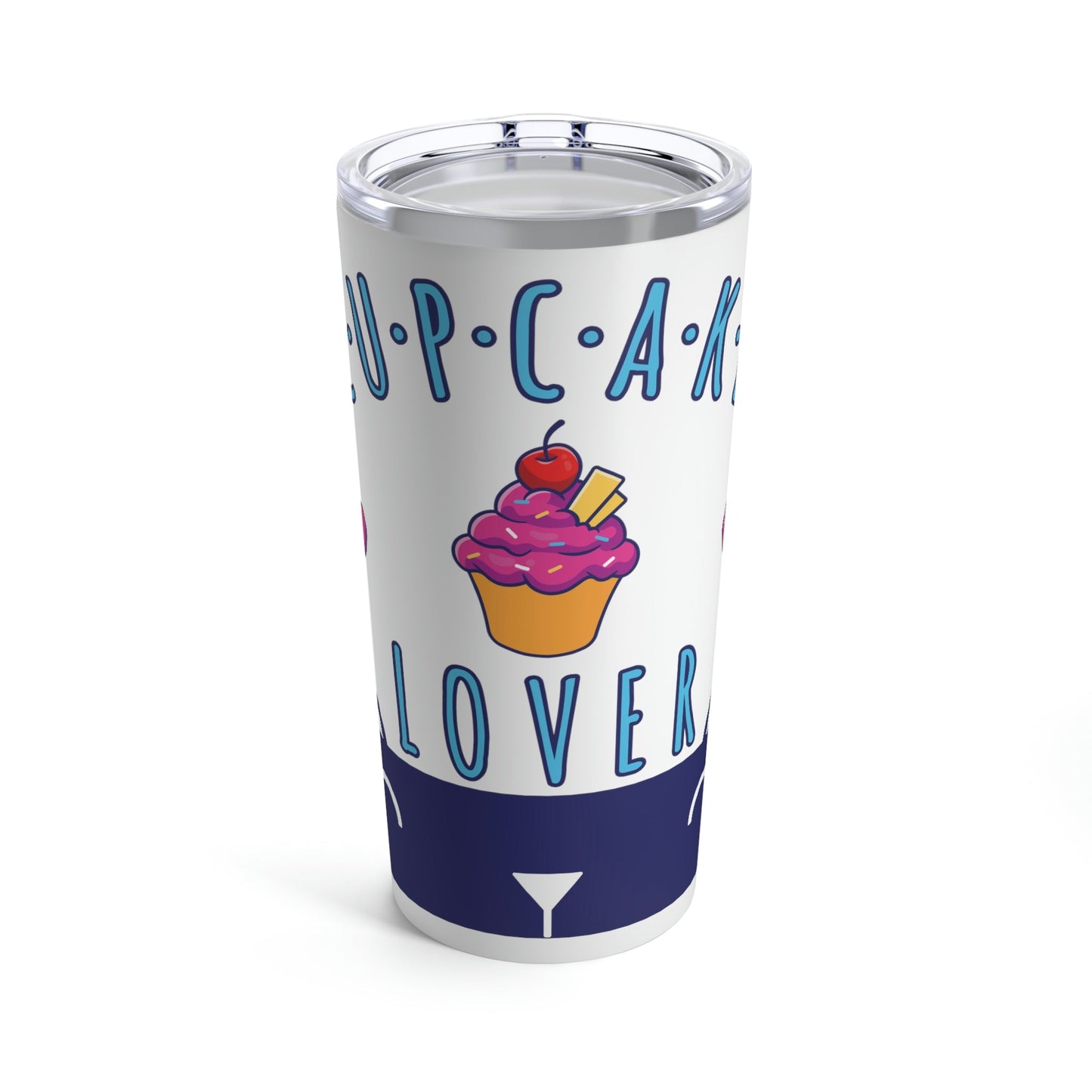 For Cupcake Lovers Cats Stainless Steel Hot or Cold Vacuum Tumbler 20oz Ichaku [Perfect Gifts Selection]