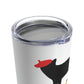 French Style Bread Black Cat Bonjour Stainless Steel Hot or Cold Vacuum Tumbler 20oz Ichaku [Perfect Gifts Selection]