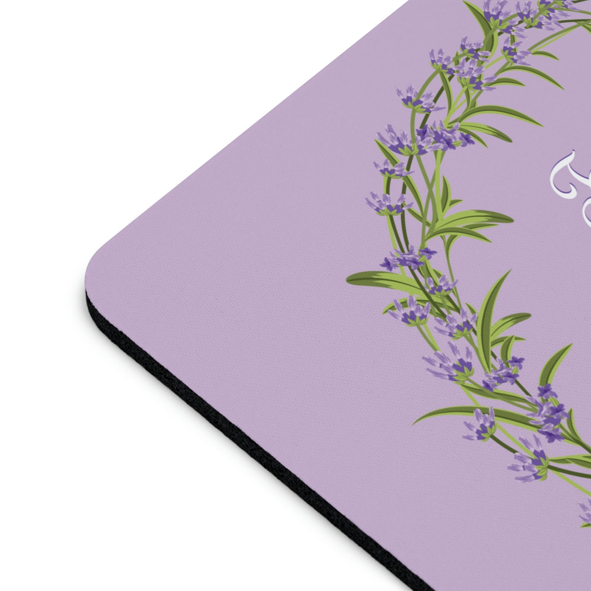 From Provence with love Lavender Frame Ergonomic Non-slip Creative Design Mouse Pad Ichaku [Perfect Gifts Selection]