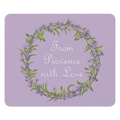 From Provence with love Lavender Frame Ergonomic Non-slip Creative Design Mouse Pad Ichaku [Perfect Gifts Selection]
