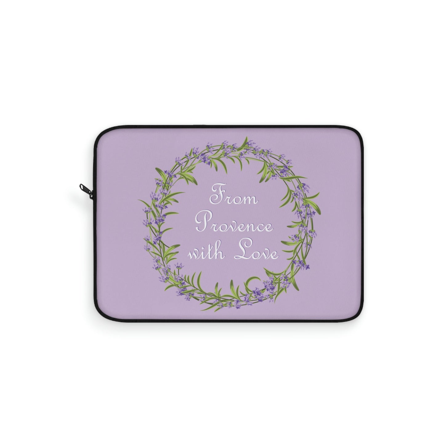 From Provence with love Lavender Frame Laptop Sleeve Ichaku [Perfect Gifts Selection]