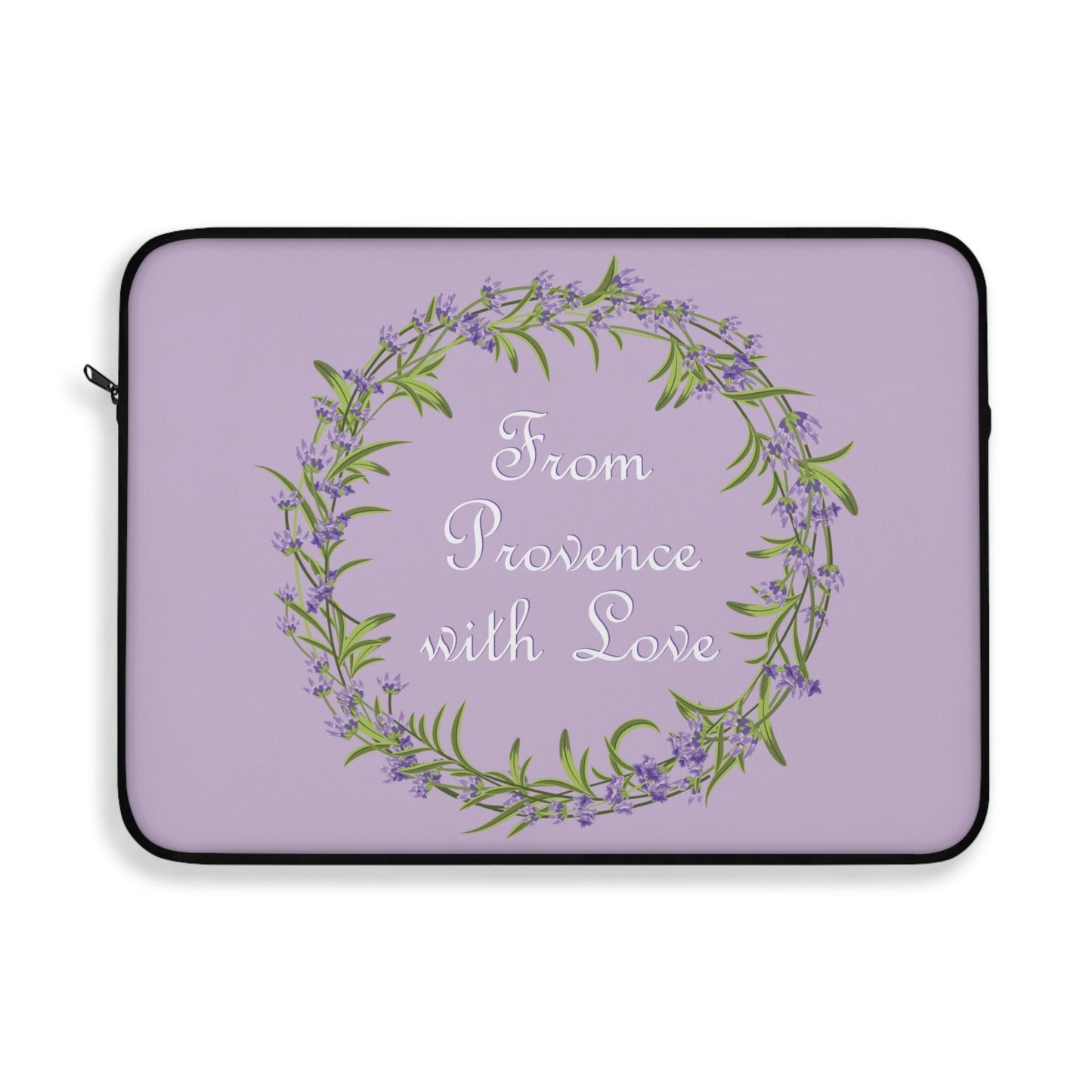 From Provence with love Lavender Frame Laptop Sleeve Ichaku [Perfect Gifts Selection]