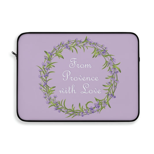 From Provence with love Lavender Frame Laptop Sleeve Ichaku [Perfect Gifts Selection]