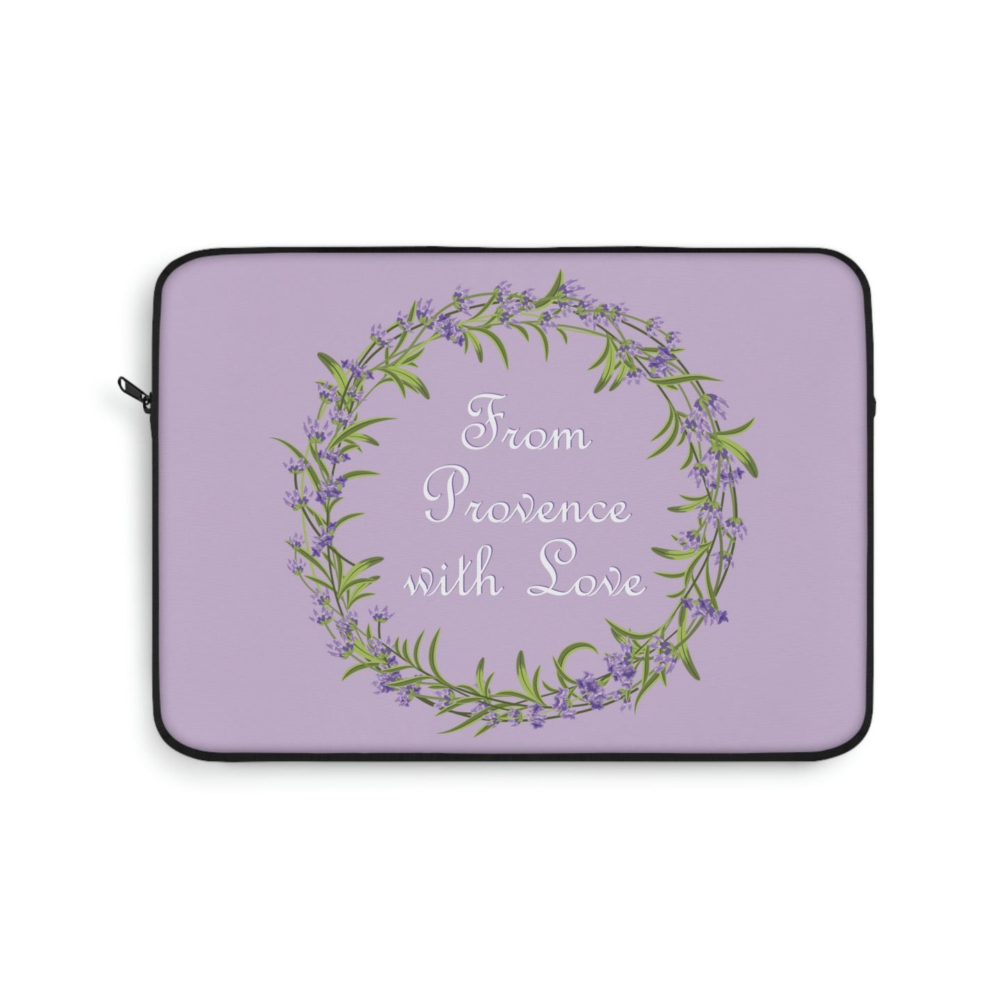 From Provence with love Lavender Frame Laptop Sleeve Ichaku [Perfect Gifts Selection]