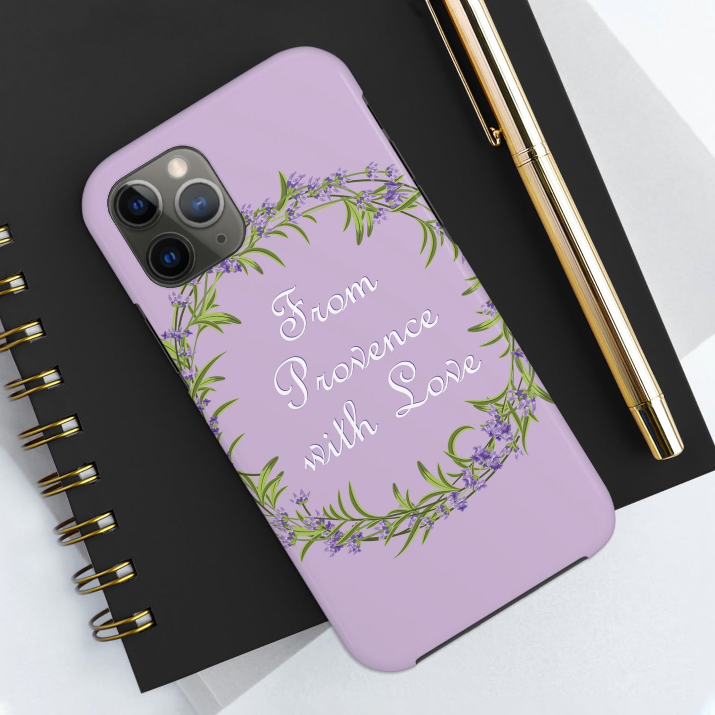 From Provence with love Lavender Frame Tough Phone Cases Case-Mate Ichaku [Perfect Gifts Selection]