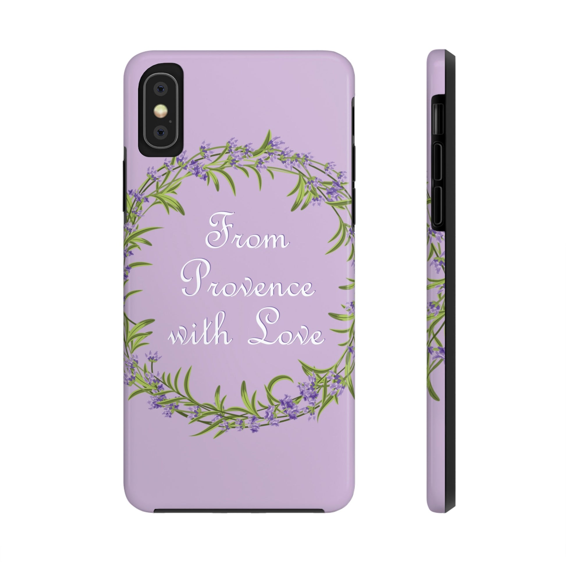 From Provence with love Lavender Frame Tough Phone Cases Case-Mate Ichaku [Perfect Gifts Selection]