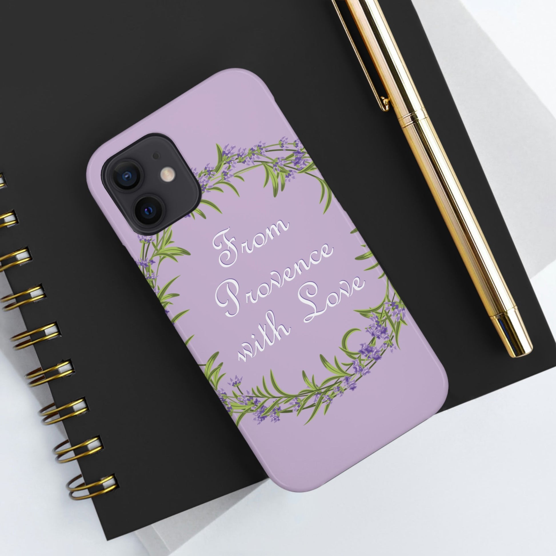 From Provence with love Lavender Frame Tough Phone Cases Case-Mate Ichaku [Perfect Gifts Selection]