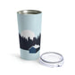 Frosty Morning Forest Minimal Art Stainless Steel Hot or Cold Vacuum Tumbler 20oz Ichaku [Perfect Gifts Selection]