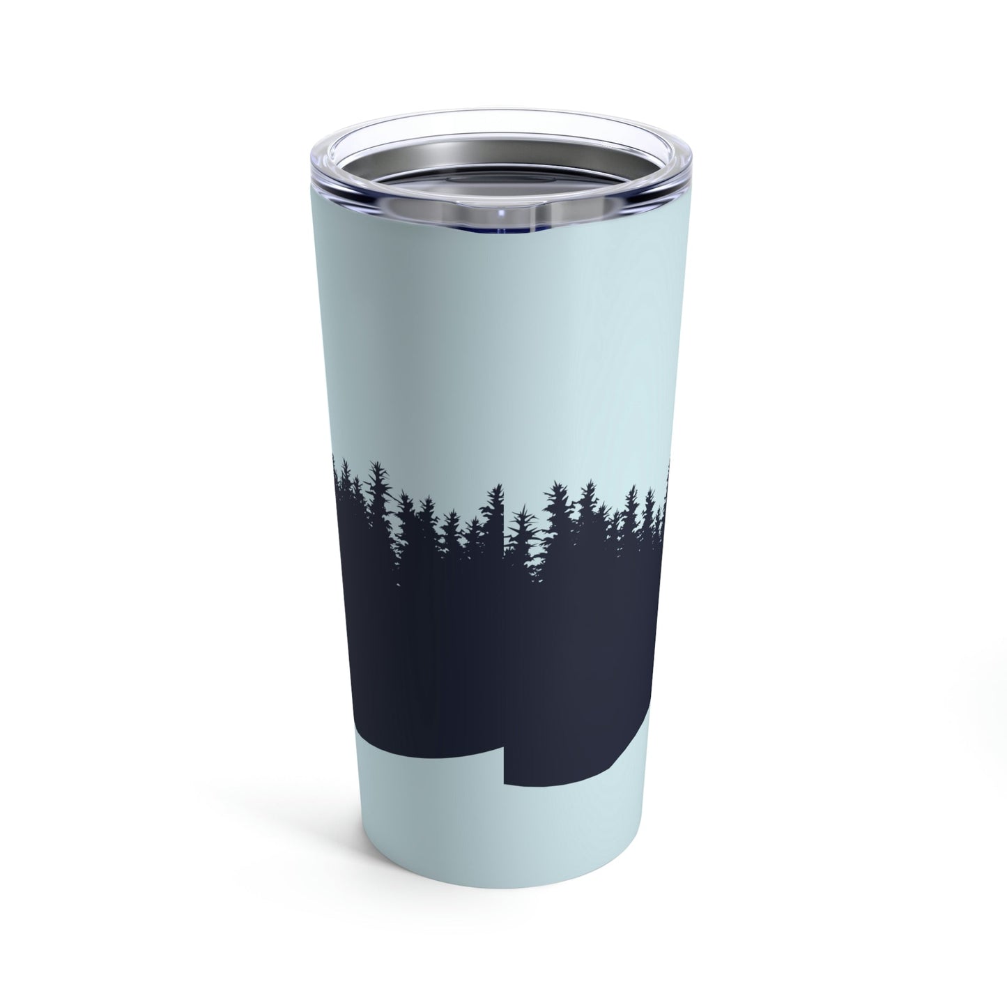 Frosty Morning Forest Minimal Art Stainless Steel Hot or Cold Vacuum Tumbler 20oz Ichaku [Perfect Gifts Selection]
