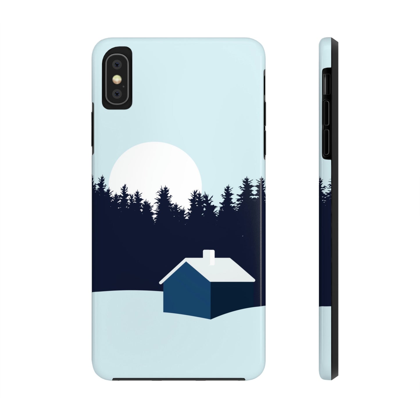 Frosty Morning Forest Minimal Art Tough Phone Cases Case-Mate Ichaku [Perfect Gifts Selection]