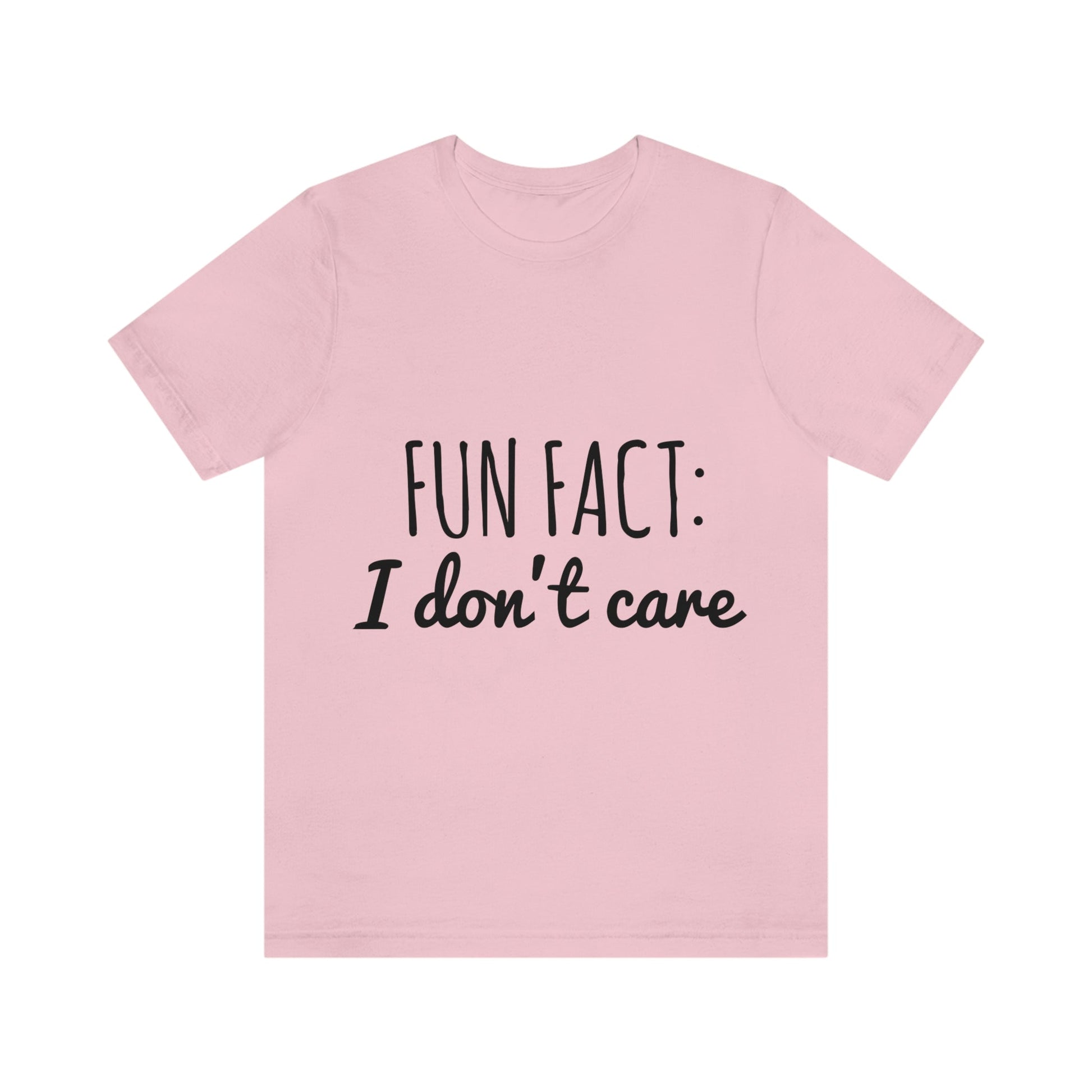 Fun Fact I don`t Care Humor Quotes Unisex Jersey Short Sleeve T-Shirt Ichaku [Perfect Gifts Selection]